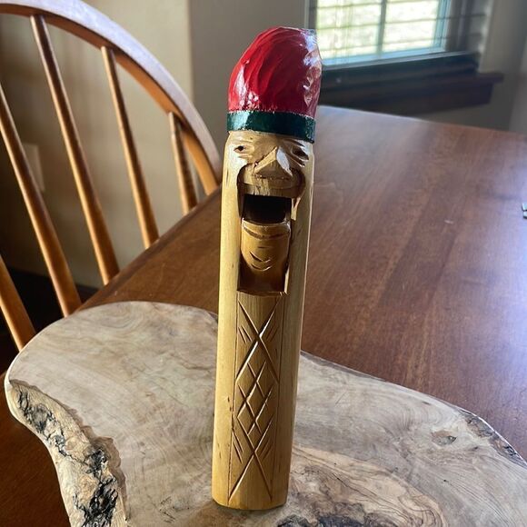 Vintage Norweigen Hand Carved Santa Nutcracker - Picture 1 of 5